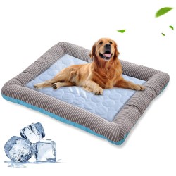 Pet Cooling Pad Bed For Dogs Cats Puppy Kitten Cool Mat Pet Blanket Ice Silk Material Soft For Summer Sleeping Blue Breathable Pet Cooling Pad Bed For Dogs Cats Puppy Kitten Cool Mat Pet Blanket Ice Silk Material Soft For Summer Sleeping Blue Breathable