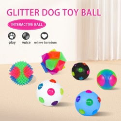 Small Dog Pet Training Interactive Luminous Elastic Ball Small Dog Pet Training Interactive Luminous Elastic Ball